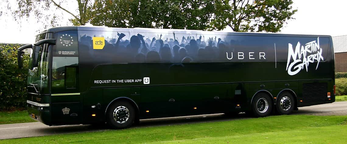 vipbus huren branding uber